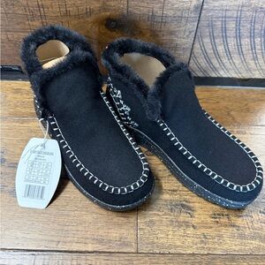 Hey Dude Black Faux Shearling Shoes